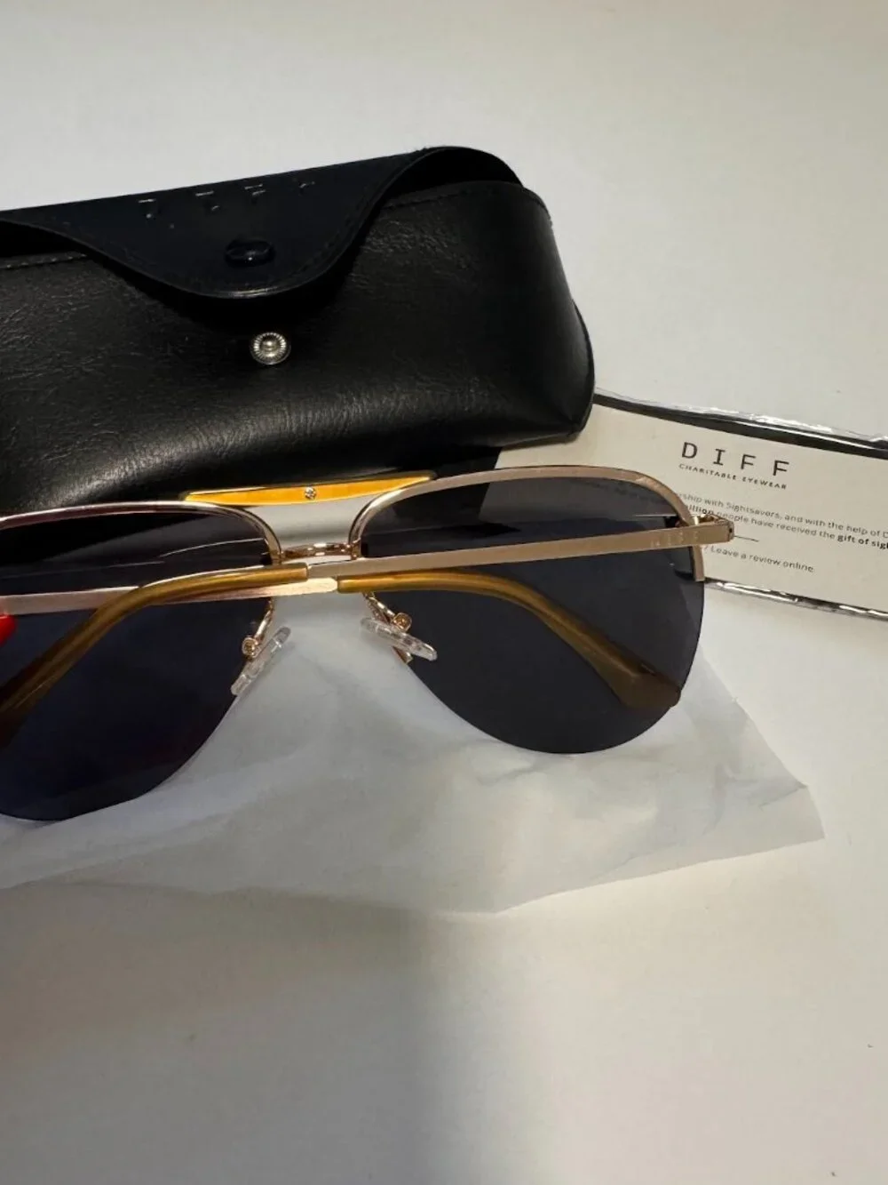 NWT Diff Tahoe Aviator Sunglasses